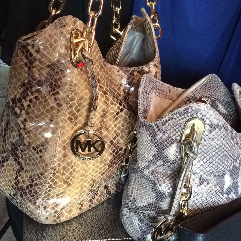 🔥MINT❣️SPECIAL COLLECTION LARGE MK Snakeskin bag